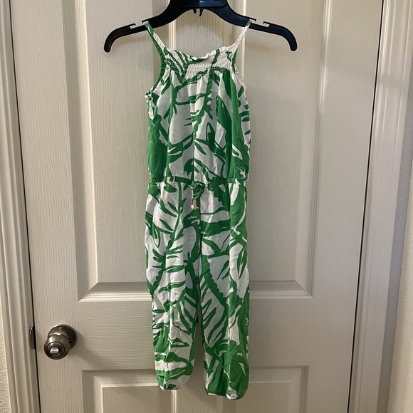 Lilly Pulitzer for Target Other - Lilly Pulitzer for Target Girls Boom Boom Palm Leaves Jumpsuit Girls Size 3T